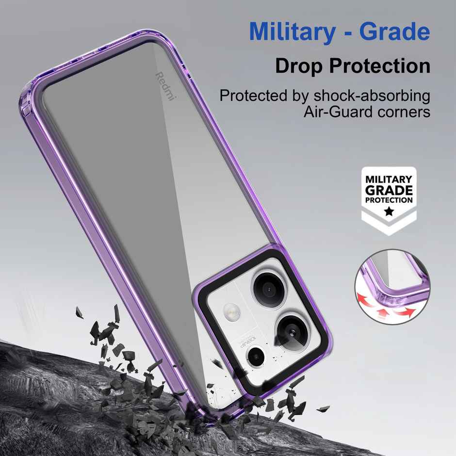Zapcase Back Cover for Mi Redmi Note 13 5G | Space-Purple