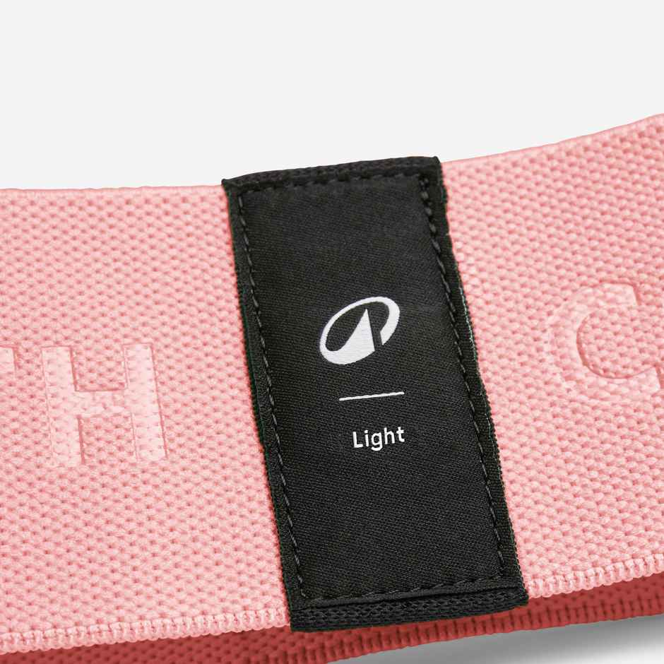 Decathlon | Domyos Fabric Glute Resistance Band, Light Resistance 10Kg - Pink