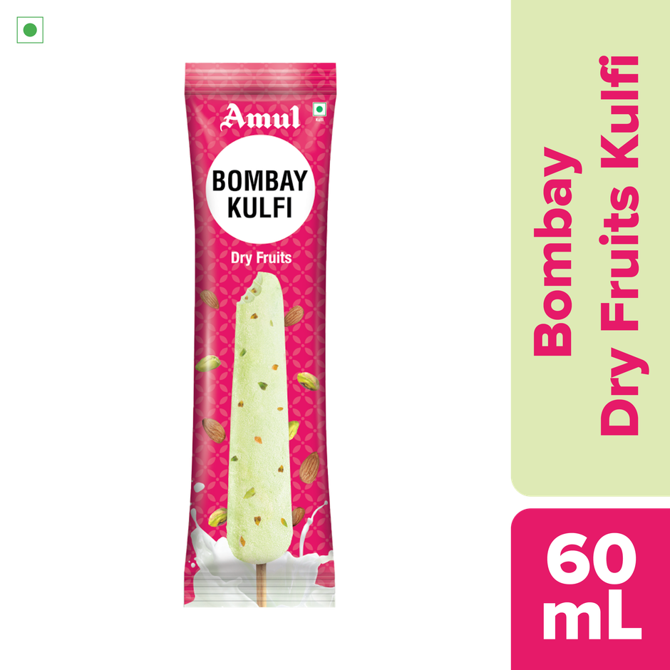 Amul Bombay Dryfruit Kulfi Ice Cream Stick