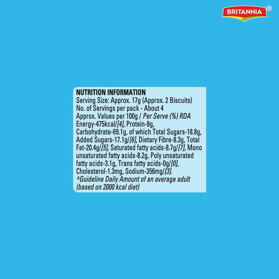 Britannia Nutrichoice Almond And Oats Milk Biscuits | Maida-Free And Trans Fat-Free