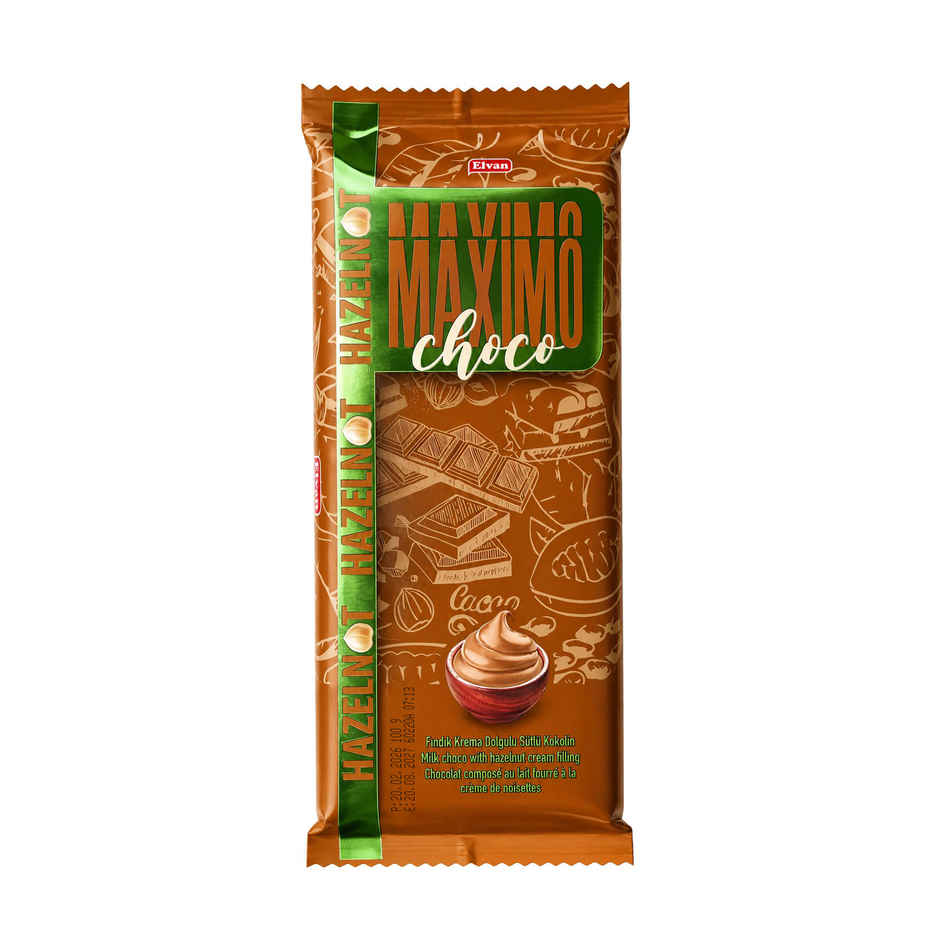Elvan Maximo Hazelnut chocolate Bar