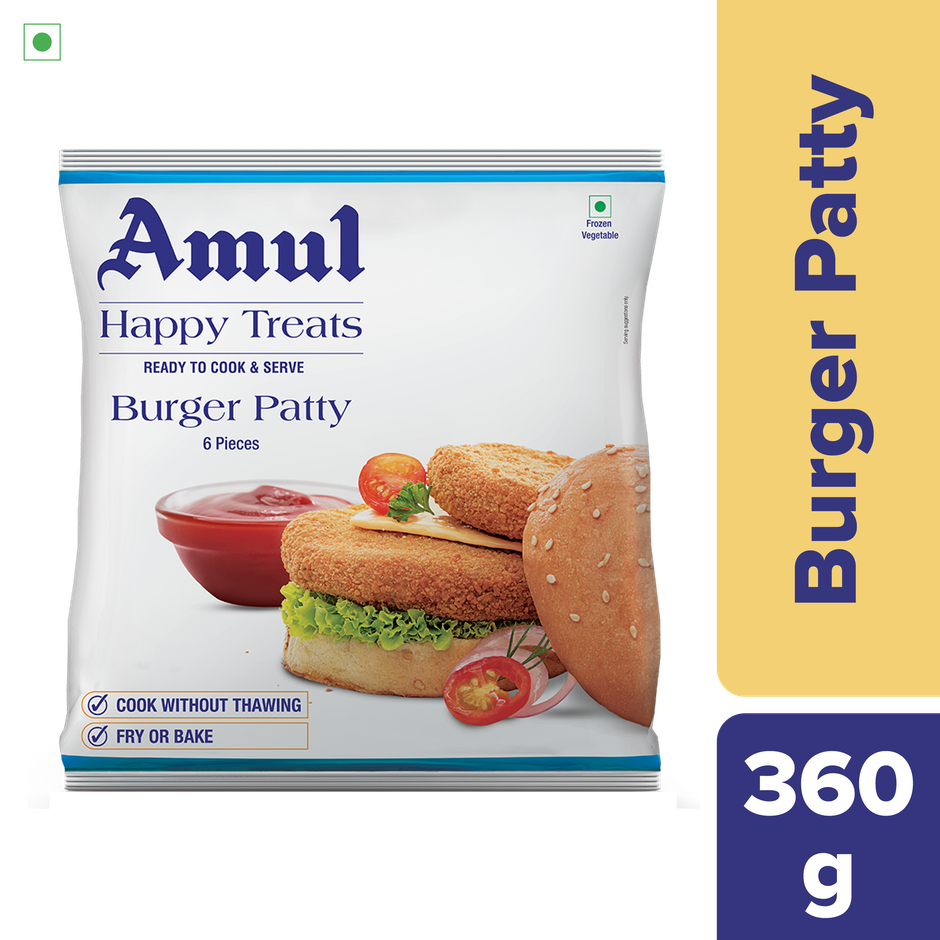 Amul Happy Treats Veg Burger Patty