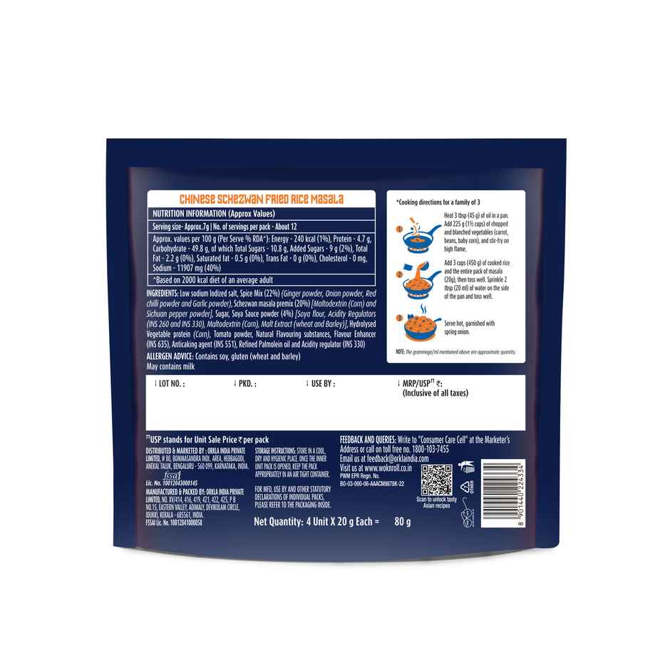 Wok N Roll Schezwan Masala Pack of 4