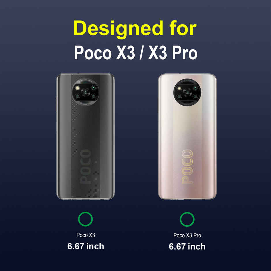 Zapcase Back Cover for Poco X3 | Poco X3 Pro | Magic-Sapphire