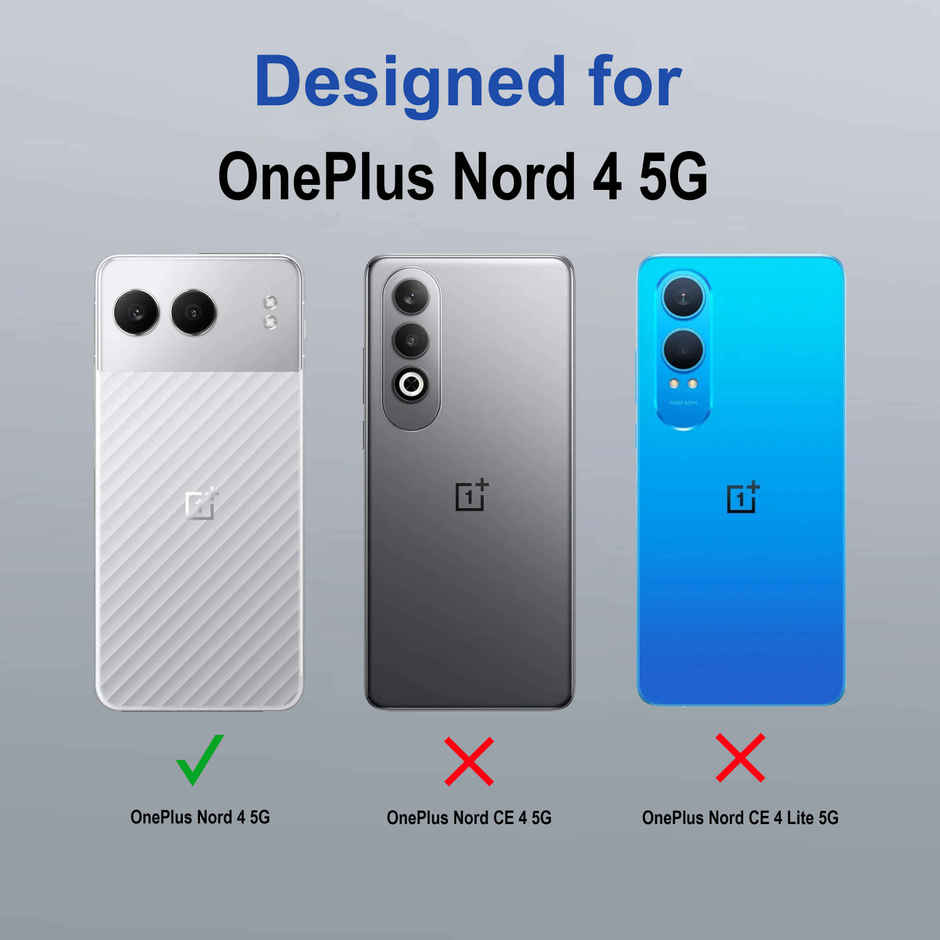 Zapcase Back Cover for OnePlus Nord 4 5G | Space-Black