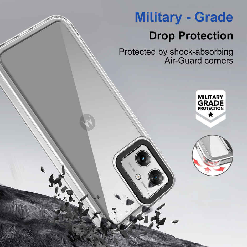 Zapcase Back Cover for Motorola g64 5G | Moto g64 5G | Space-Clear