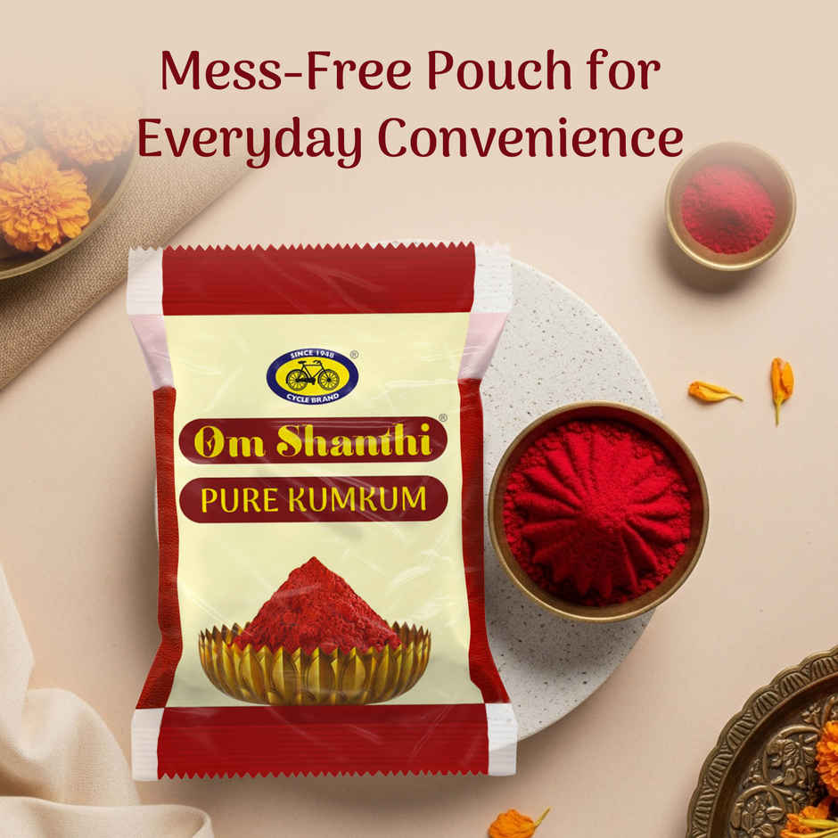Om Shanthi Kumkum | Roli - Pouch | Cycle
