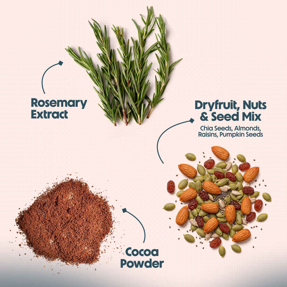 Alpino 25g High Protein Oats Dark Chocolate with Dry Fruit Nut & Seed Mix | No Refined Sugar & Salt