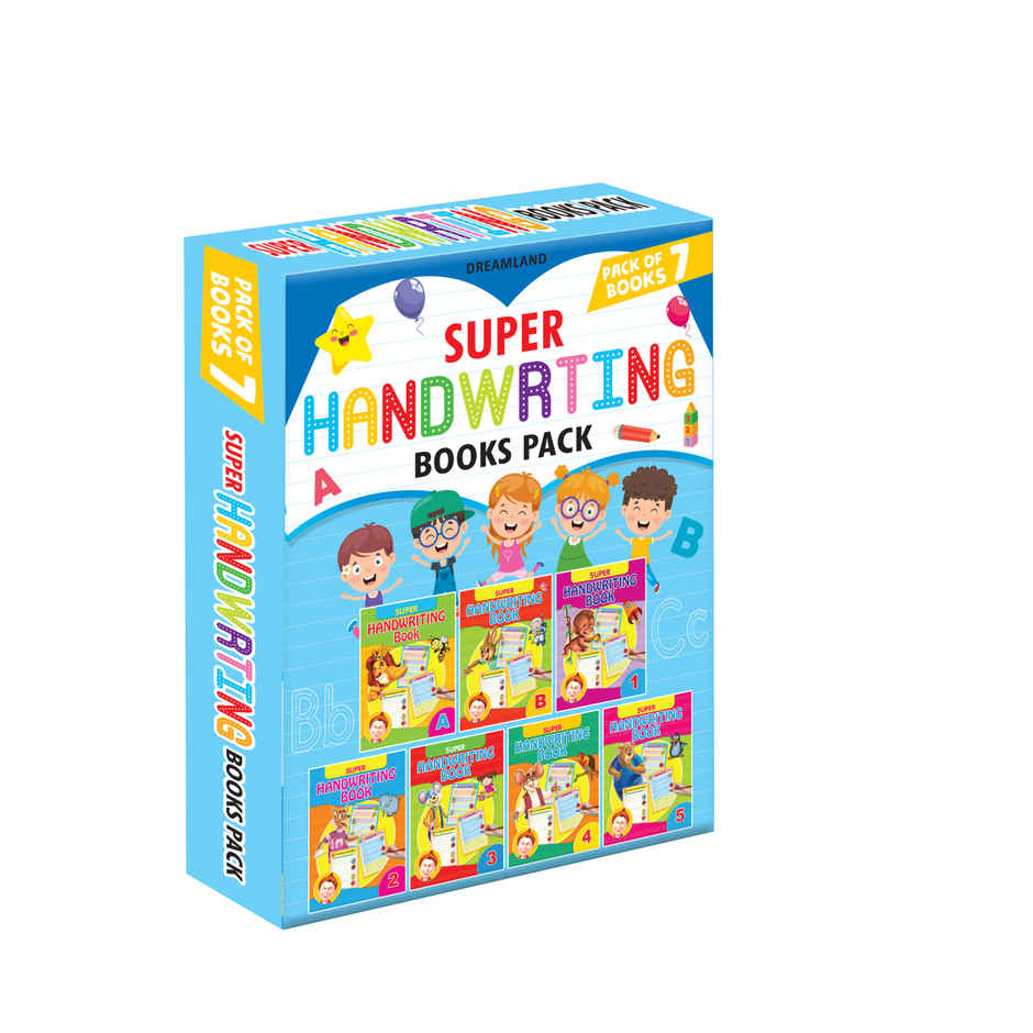 Dreamland Super Handwriting Books Pack of 7 | Gift Pack | Books for Kid | Gift for kid, 448 Pages