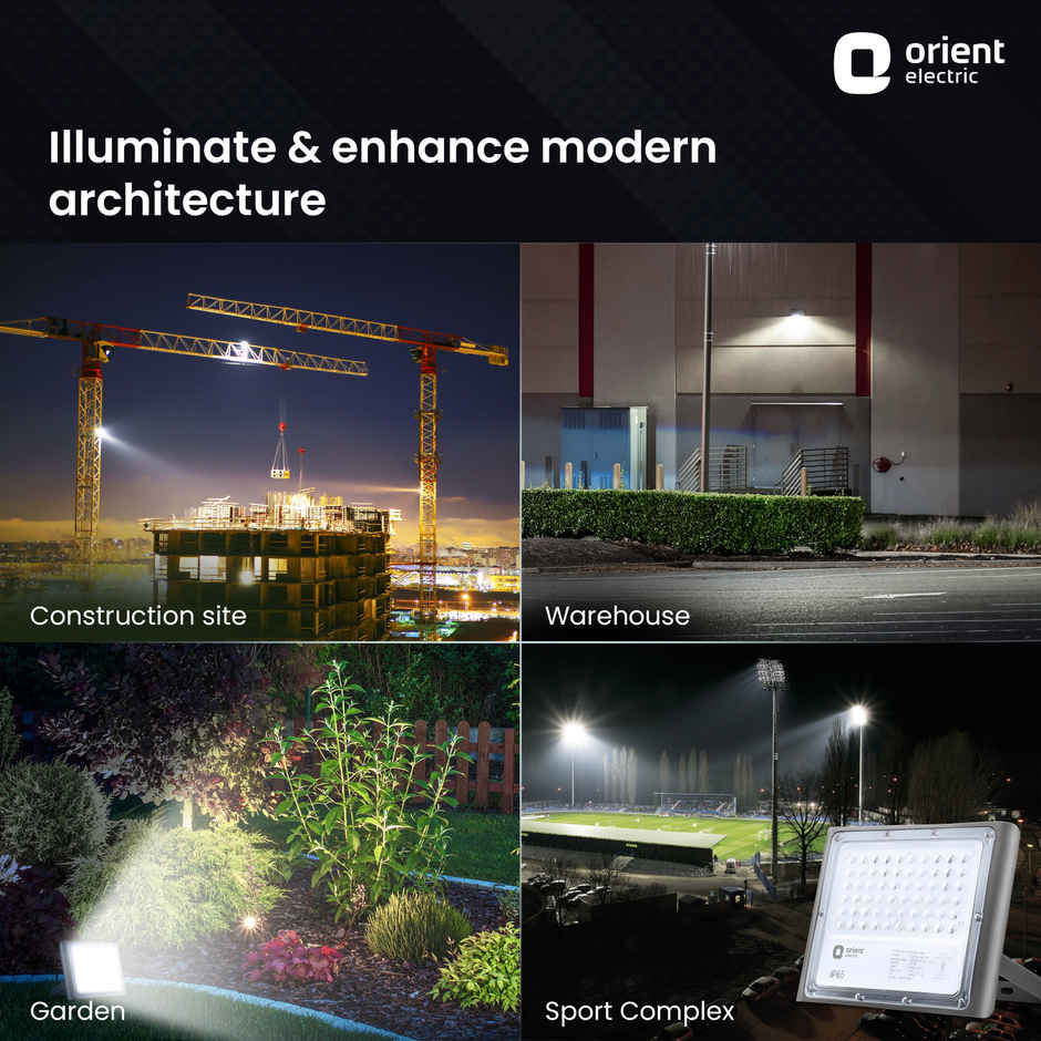 Orient Electric Razor Flood Light 50W|IP65 Waterproof LED Flood Light|Wide Beam Angle|Cool White