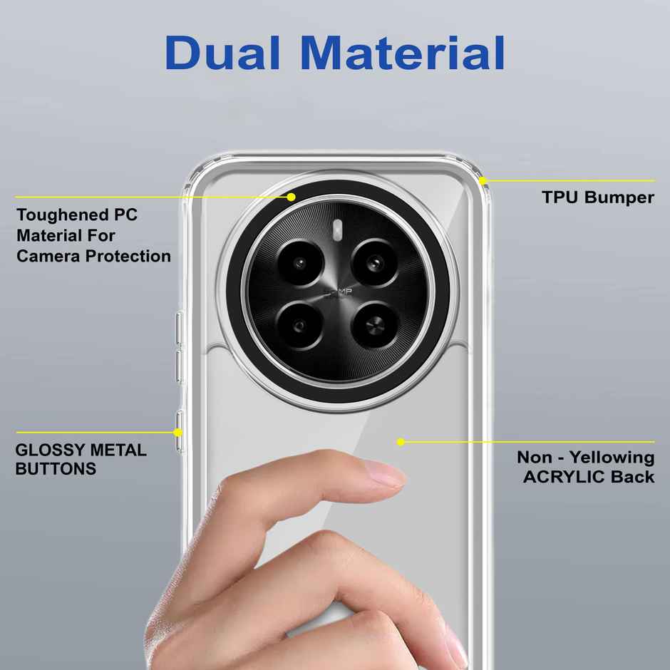 Zapcase Back Cover for Realme P1 5G | Space-Clear