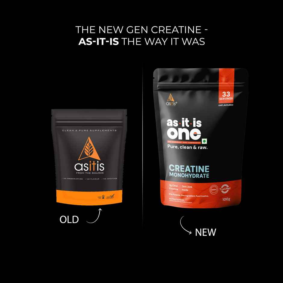 AS-IT-IS ONE Creatine Monohydrate 100g | Unflavoured