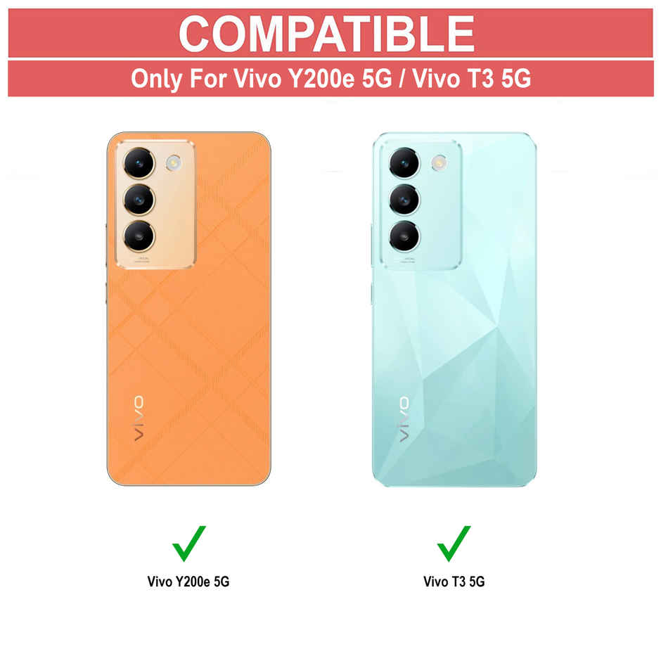 Zapcase Back Cover for Vivo Y200e 5G | Matte-Black