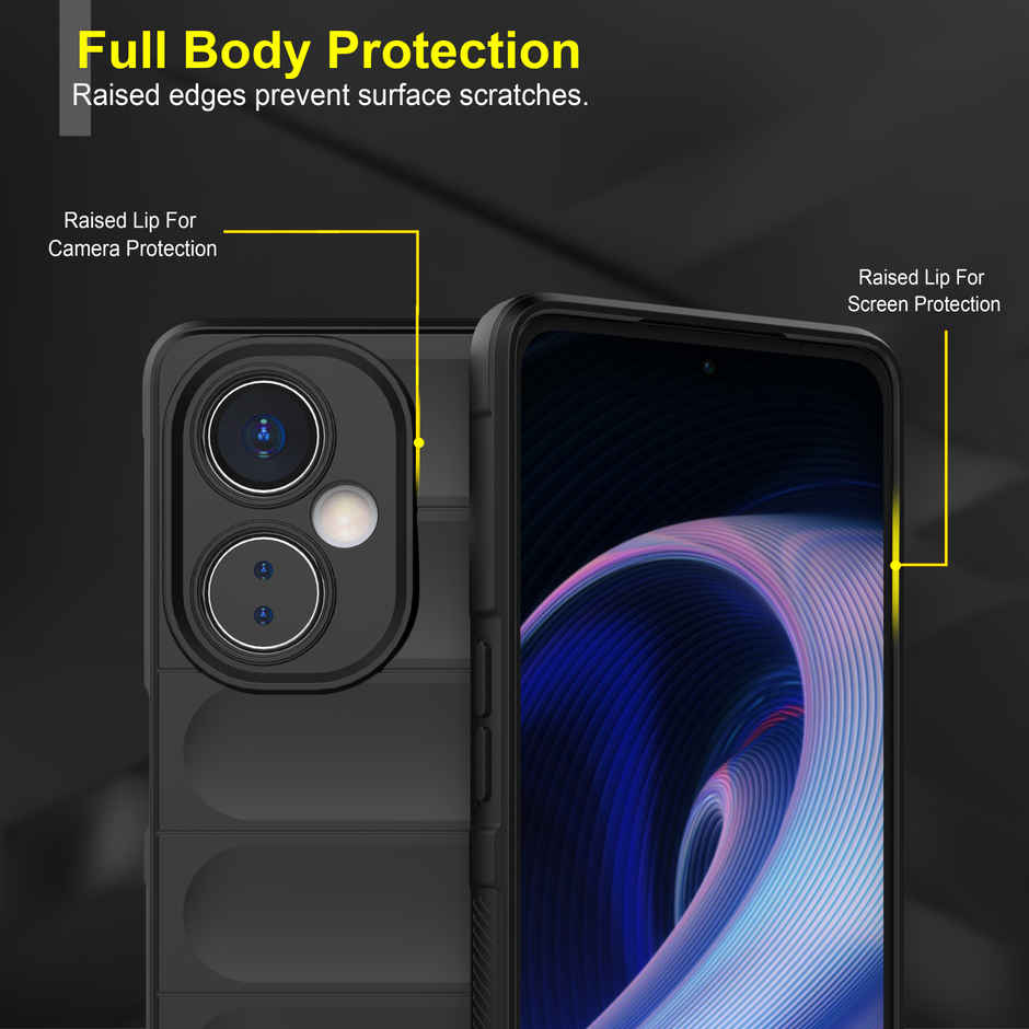 Zapcase Back Cover For Oneplus Nord Ce 3 Lite 5G (Magic-Black)