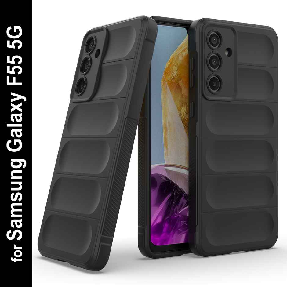 Zapcase Back Cover for Samsung Galaxy F55 5G | Magic-Black