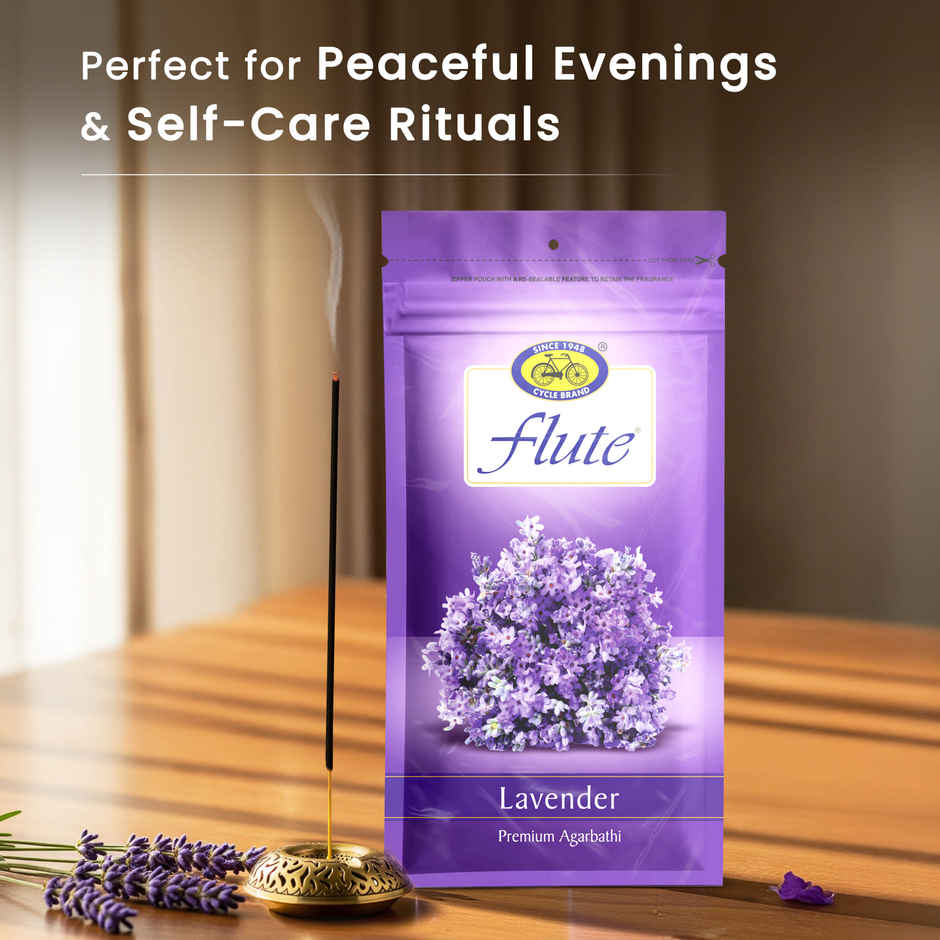 Pure Flute Agarbatti Lavender Fragrance | Cycle