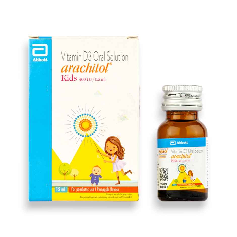 Arachitol 400IU/0.5ml Pineapple Flavour Paediatric  Oral solutionl  l Drop
