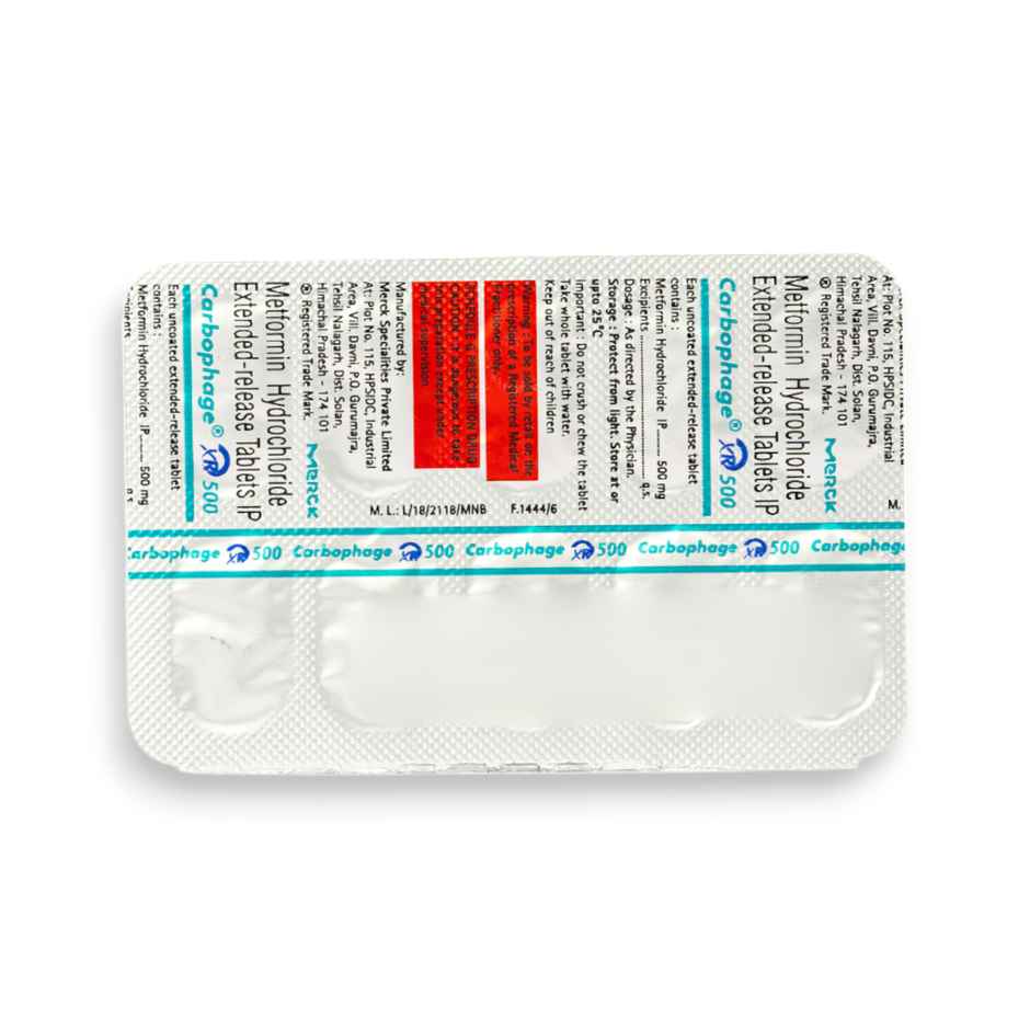 Carbophage XR 500 Tablet 