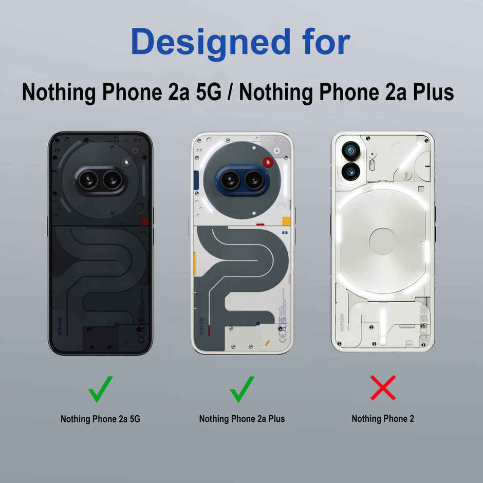 Zapcase Back Cover for Nothing Phone 2A 5G | Space-Clear