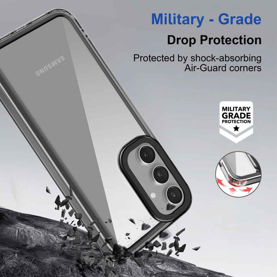 Zapcase Back Cover For Samsung Galaxy A14 5G (Space-Black)