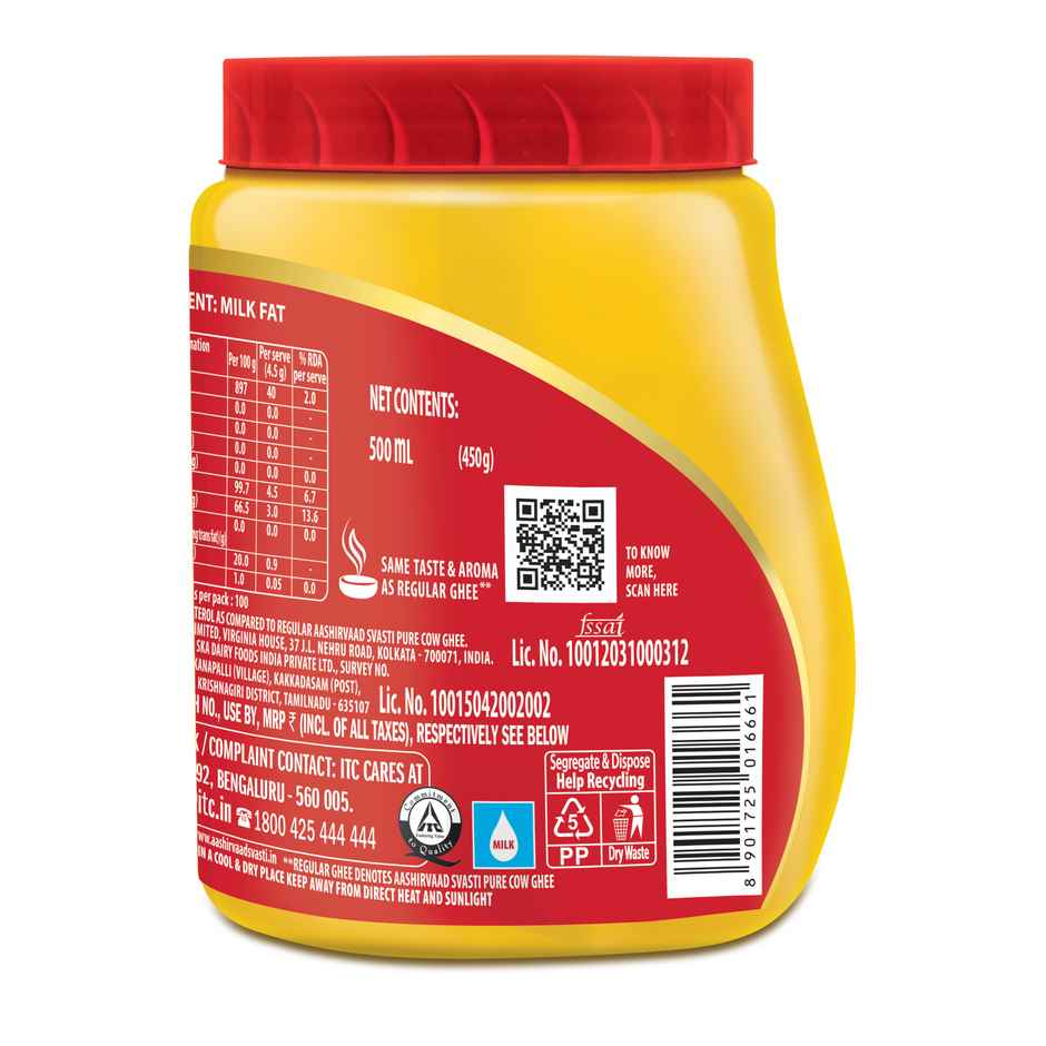 Aashirvaad 90% Lower Cholesterol Cow Ghee
