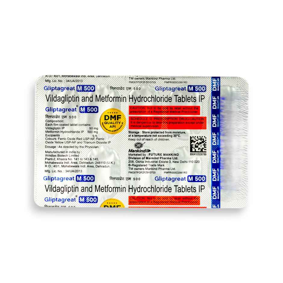 Gliptagreat-M 500 Tablet