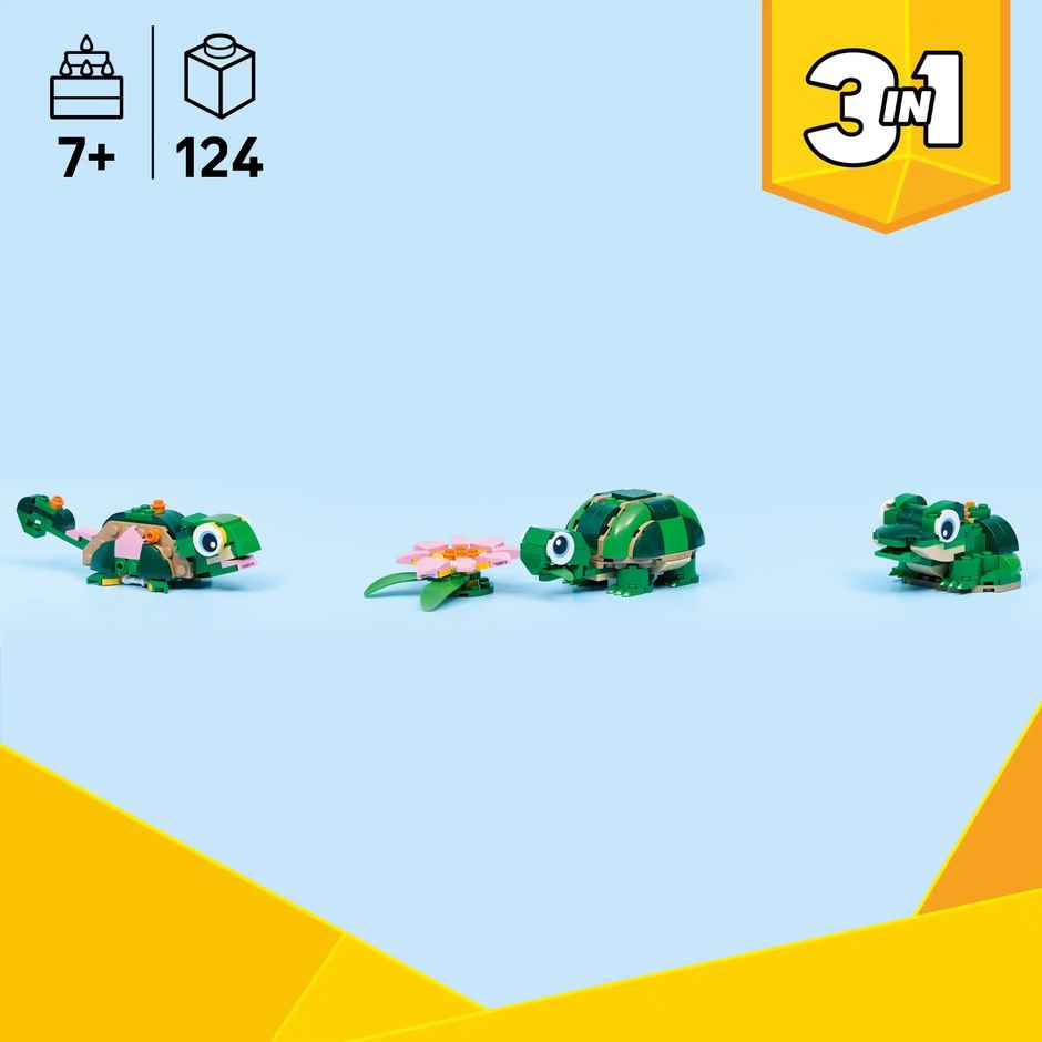 LEGO Creator 3 in 1 Turtle with a Water Lily Flower 31377