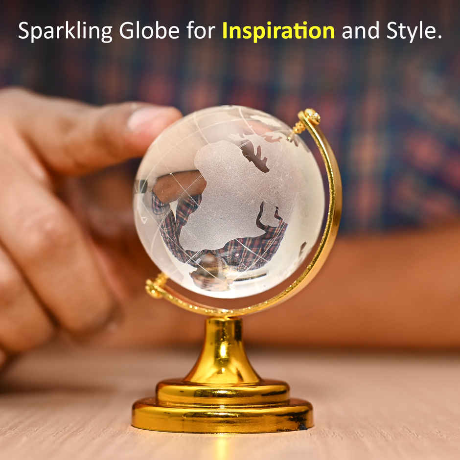 HINDCRAFT Feng Shui Crystal Ball with Stand Positive Energy and Gift Decor