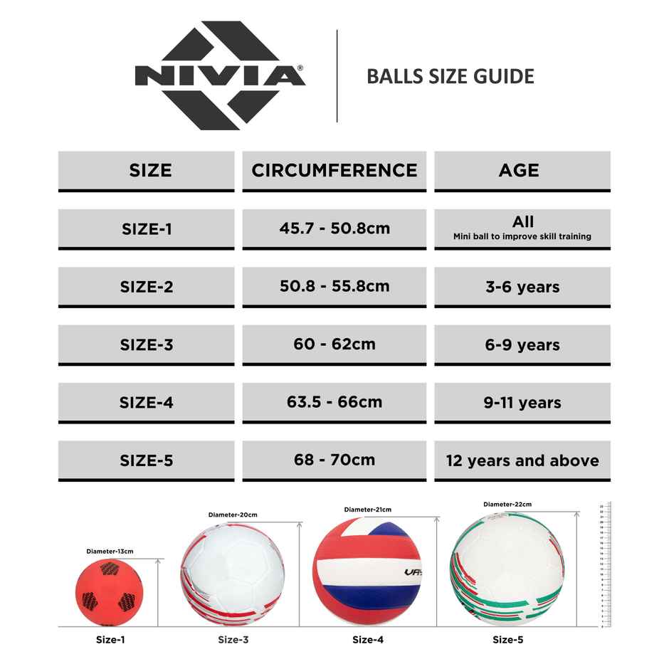 Nivia Country Color Molded Football | Size 3 - Brasil