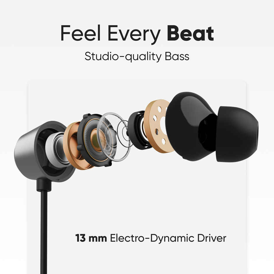 Mivi Collar D25 Earphones With Fast Charge 24 H Playtime |Powerful Bass Bluetooth Headset-Black