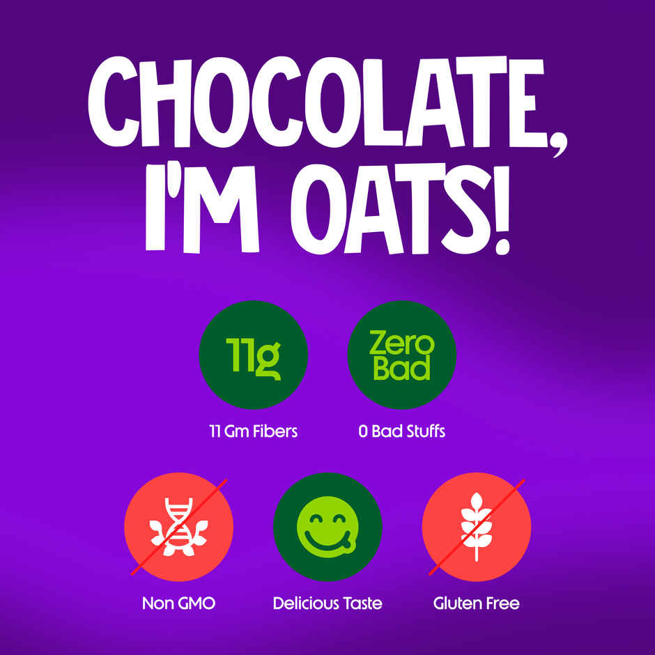Alpino 25g High Protein Super Oats Chocolate with Almonds & Raisins | No Added Sugar & Salt
