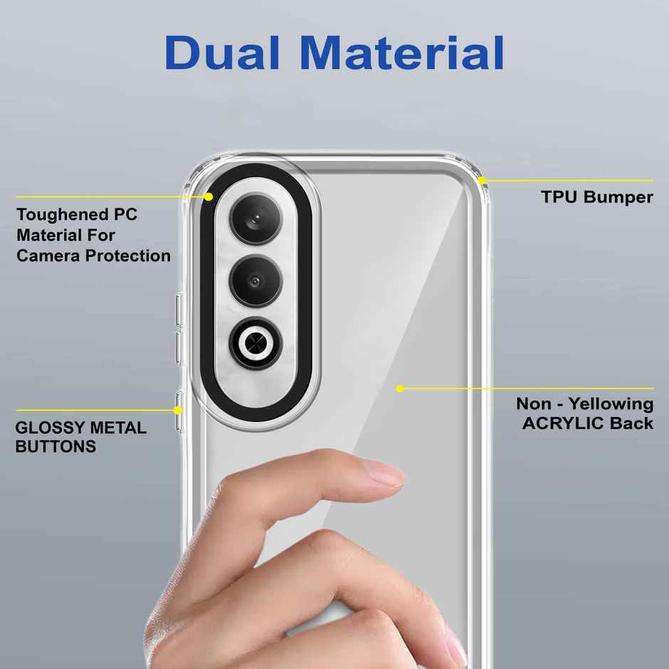 Zapcase Back Cover for OnePlus Nord CE 4 5G | Space-Clear