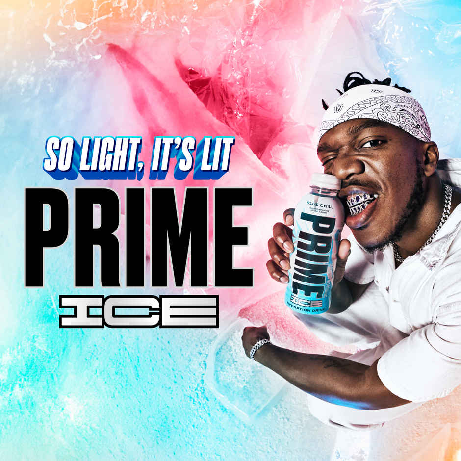 Prime Hydration Ice Blue Chill Flavour | Blueberry - Orange And Lime Flavoured Drink