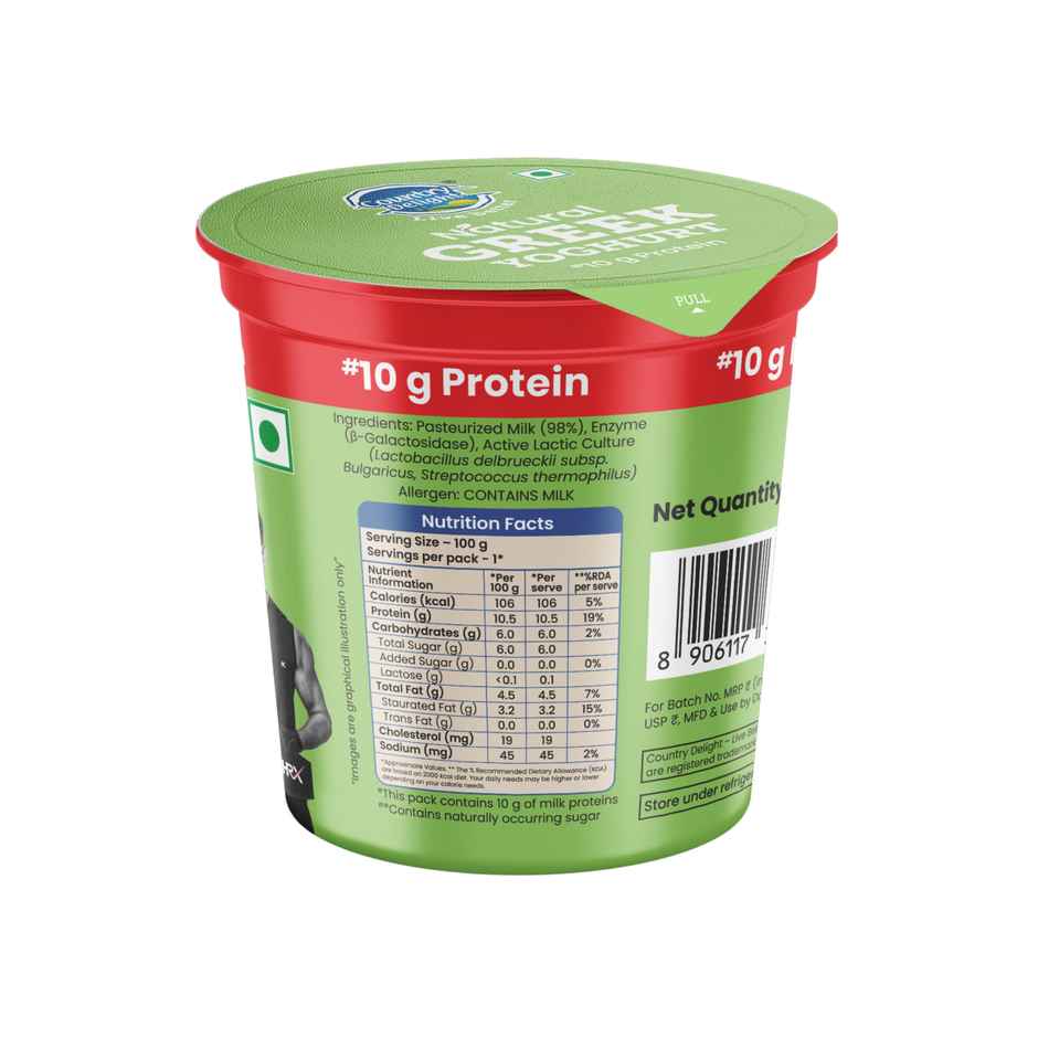 Country Delight 10g Protein Natural Greek Yogurt Combo