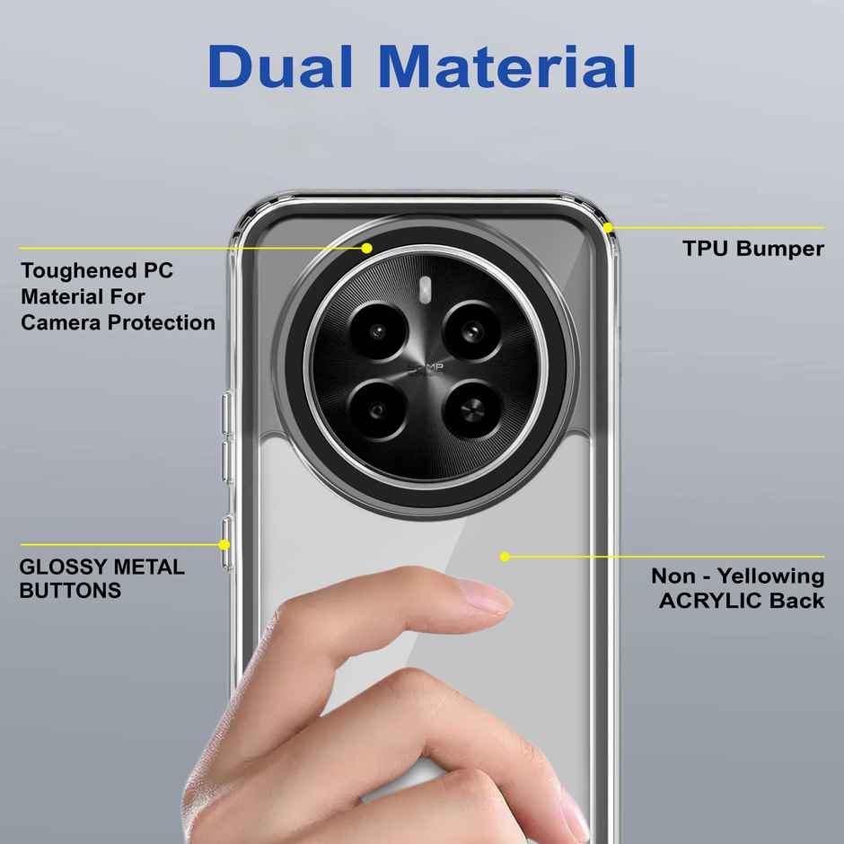 Zapcase Back Cover for Realme P1 5G | Space-Black