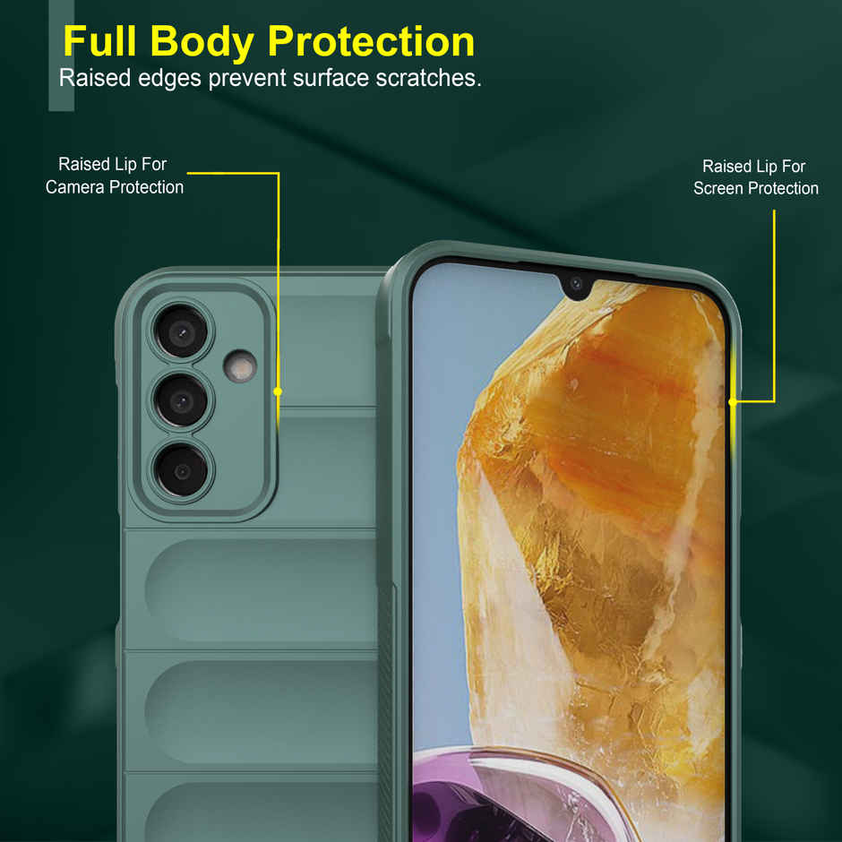 Zapcase Back Cover for Samsung Galaxy F15 5G | Magic-DarkGreen