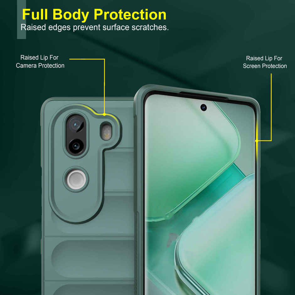 Zapcase Back Cover for Vivo V40e 5G | Magic-DarkGreen