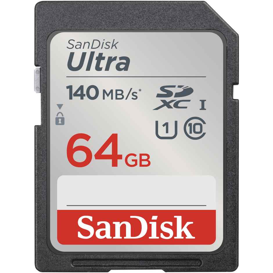 Sandisk Ultra Uhs I 64Gb Sd Card 140Mb/S For Dslr And Mirrorless Cameras