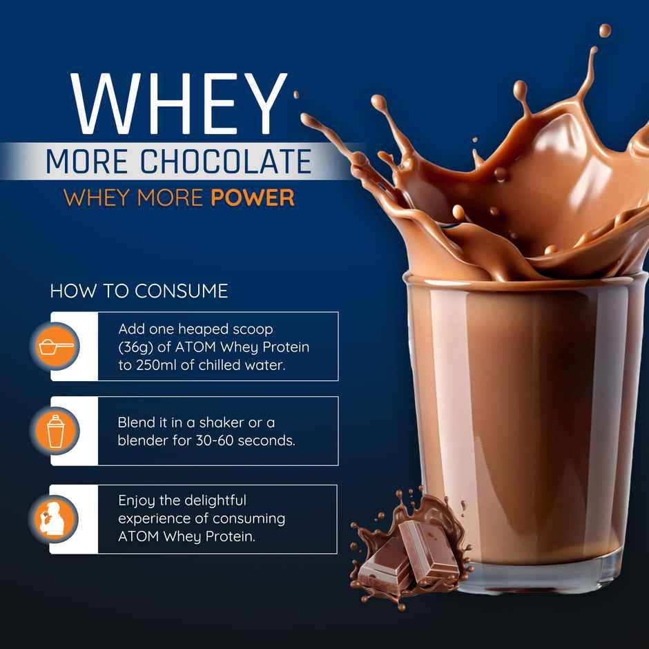 AS-IT-IS Nutrition ATOM Whey Protein with DigeZyme 1kg | Double Rich Chocolate