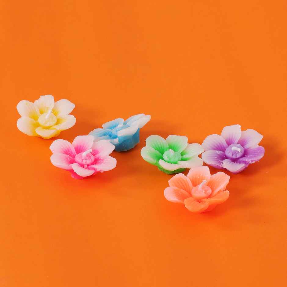 Unscented Floating Candles | Pack of 6 | Assorted | Home Decor | Pichai