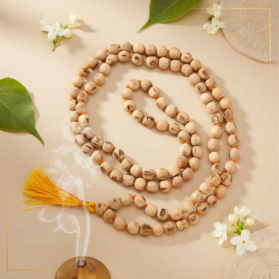 Seetara Hare Krishna Tulsi Mala 108 Beads for Devotion