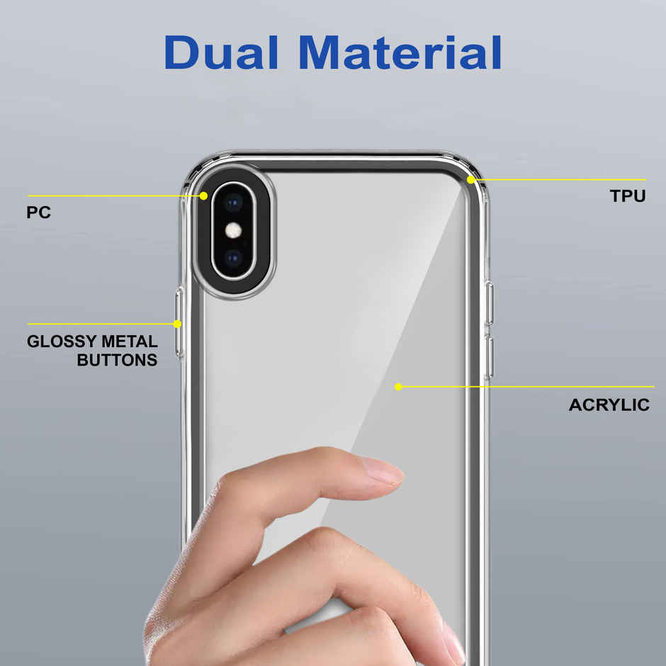 Zapcase Back Cover for Apple iPhonex| Space-Black