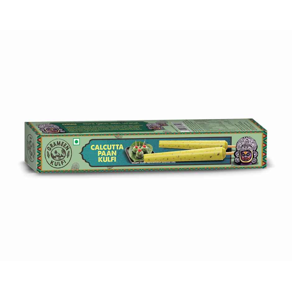 Grameen Tricolour Kulfi Sticks Pack of 3 - Kesar Pista, Desi Malai, Calcutta Paan Combo
