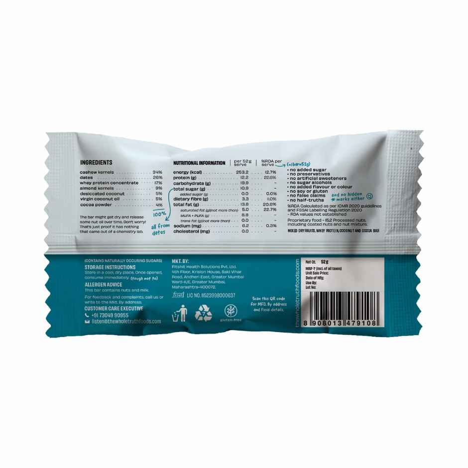 The Whole Truth Coconut Cocoa Protein Bar