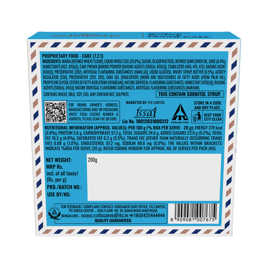 Baked Creation British Style Pound Cake