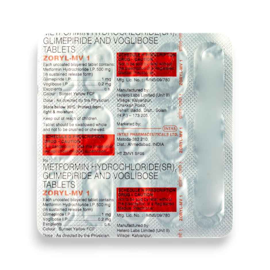 Zoryl-MV 1 Tablet SR