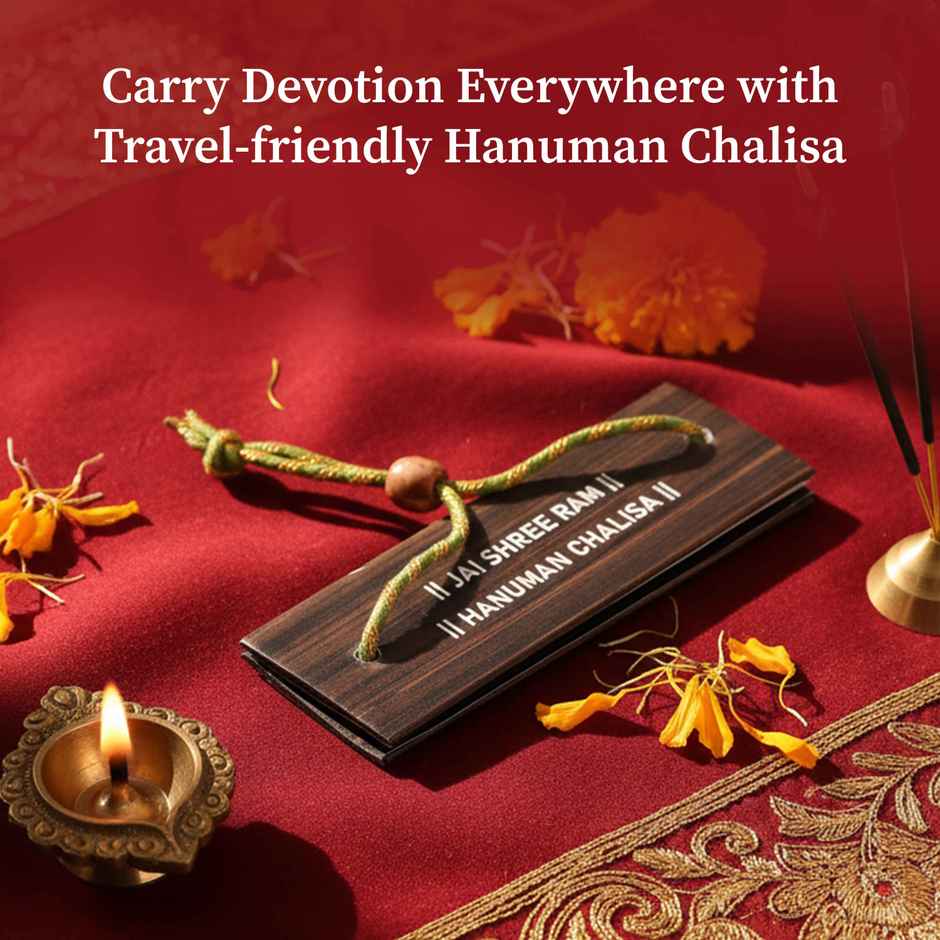 Pure Hanuman Chalisa On Palm Leaf | Non-Tearable Sheets | Sacred Text In English | Cycle