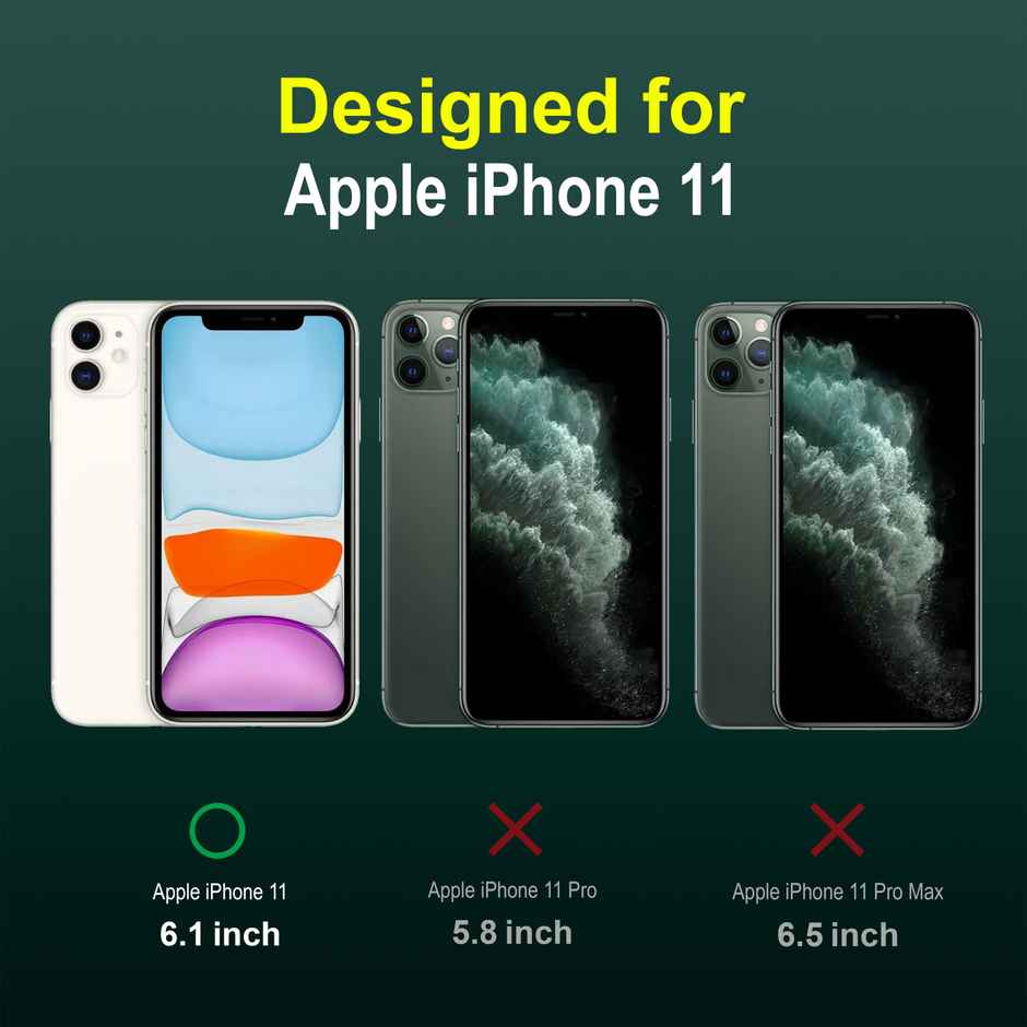 Zapcase Back Cover for Apple iPhone 11 | Magic-DarkGreen