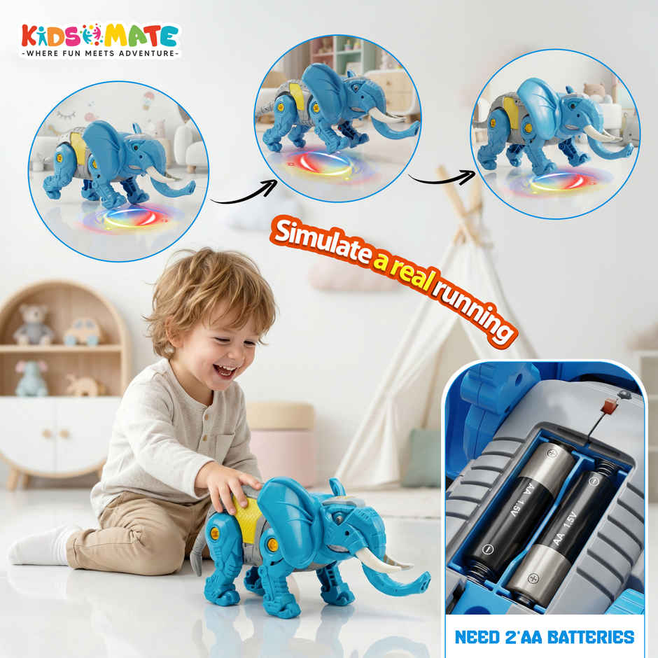 Kidsmate DIY Elephant Robot Toy for Kids Age 3 Years and above