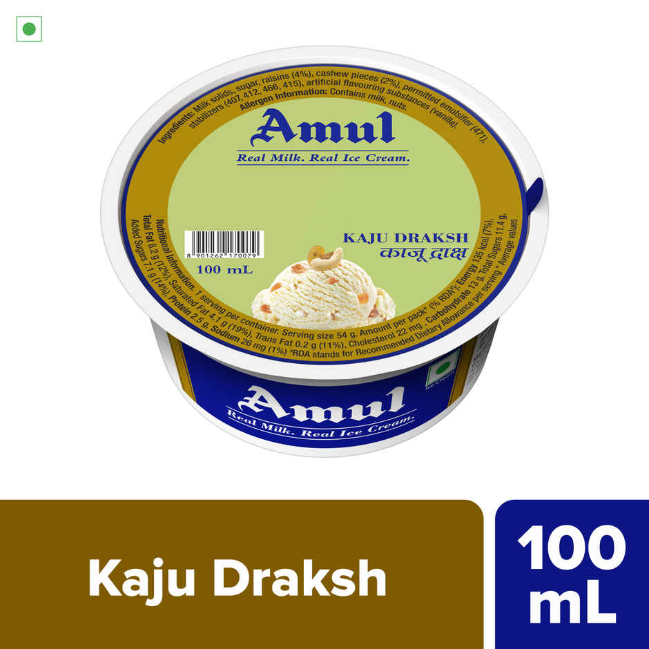Amul Kaju Draksh Icecream Cup